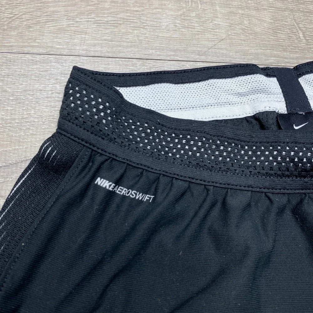 Nike AeroSwift Shorts Mens Small Black Running Athletic Performance 725872-011